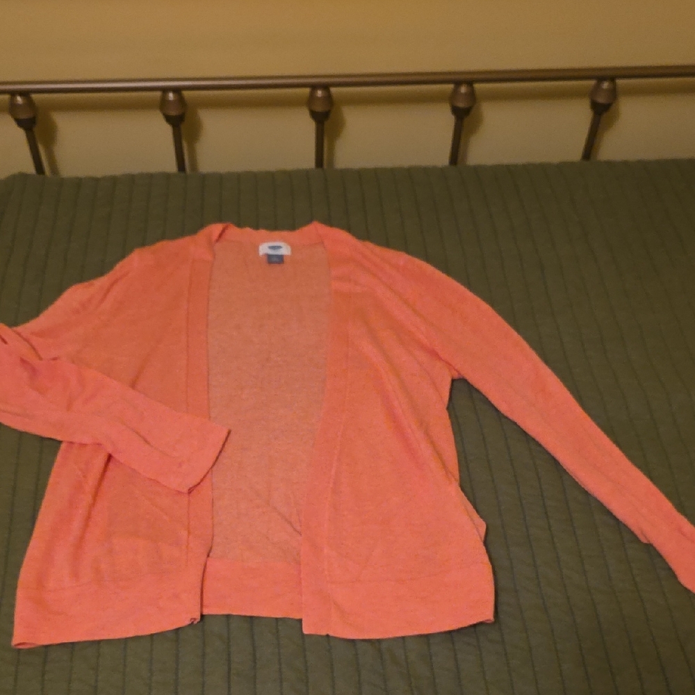 Old Navy Women's Orange Cardigan